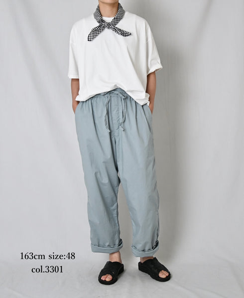 INHT2204CP 60s COTTON POPLIN OVERDYE EASY PANTS