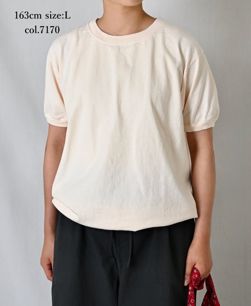 NGT9801 7.2oz HEAVY WEIGHT COTTON CREW-NECK S/SL TEE CUFF AND HEM