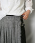 NOD2501PW ILISH LINEN LOW WAIST PLEATS WRAP SKIRT LENGTH 80cm