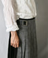 NOD2501PW ILISH LINEN LOW WAIST PLEATS WRAP SKIRT LENGTH 80cm