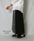 NOD2501PW ILISH LINEN LOW WAIST PLEATS WRAP SKIRT LENGTH 80cm