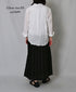 NOD2501PW ILISH LINEN LOW WAIST PLEATS WRAP SKIRT LENGTH 80cm