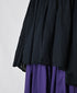 NMDS26511D 80s ORGANIC VOILE STRIPE (OVERDYE) CREW-NECK 3/4 SL SHIRT WITH MINI PINTUCK