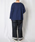 INAM2661TD 30s COTTON TWILL OVERDYE BOAT NECK SMOCK