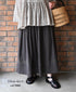 NSL26093 80s COTTON VOILE LACE GATHERED SKIRT