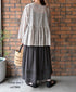 NSL26093 80s COTTON VOILE LACE GATHERED SKIRT