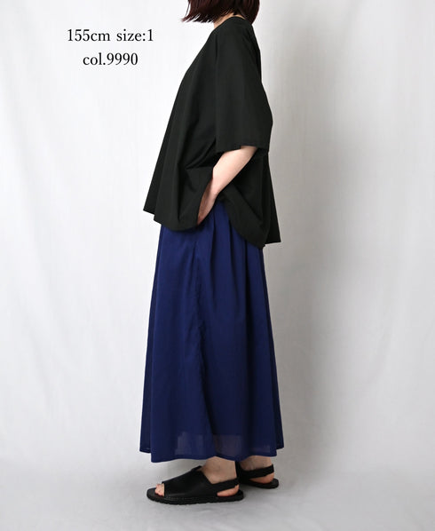NSL26006 60s CAMBRIC PLAIN BACK OPENING SMOCK
