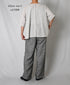 NSL26006 60s CAMBRIC PLAIN BACK OPENING SMOCK