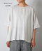NSL26006 60s CAMBRIC PLAIN BACK OPENING SMOCK
