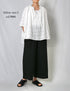 NSL26083 ALL HEMLA FRILL & STRING GATHERED SHIRT