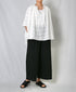 NSL26008 60s CAMBRIC PLAIN WIDE EASY PANTS