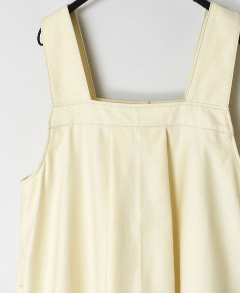 GNAM2353 BACK SATIN 2WAY APRON DRESS