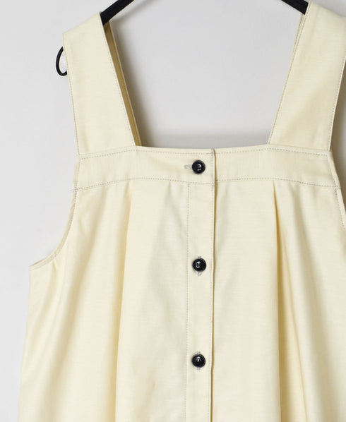 GNAM2353 BACK SATIN 2WAY APRON DRESS