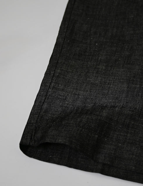 GNMDS2501CL 5.1oz WASHED COTTON/LINEN DENIM 2TUCK TAPERED EASY PANTS