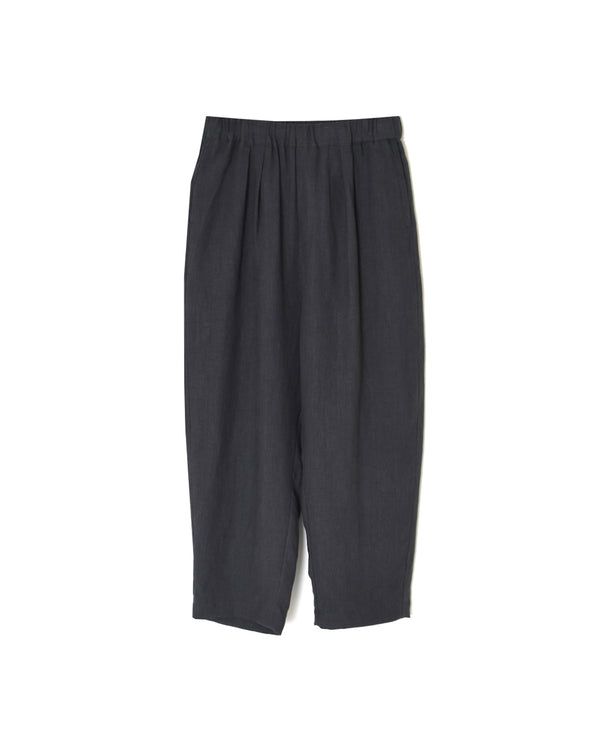 GNMDS2501FL 40s FRENCH LINEN DYED CANVAS 2TUCK TAPERED EASY PANTS
