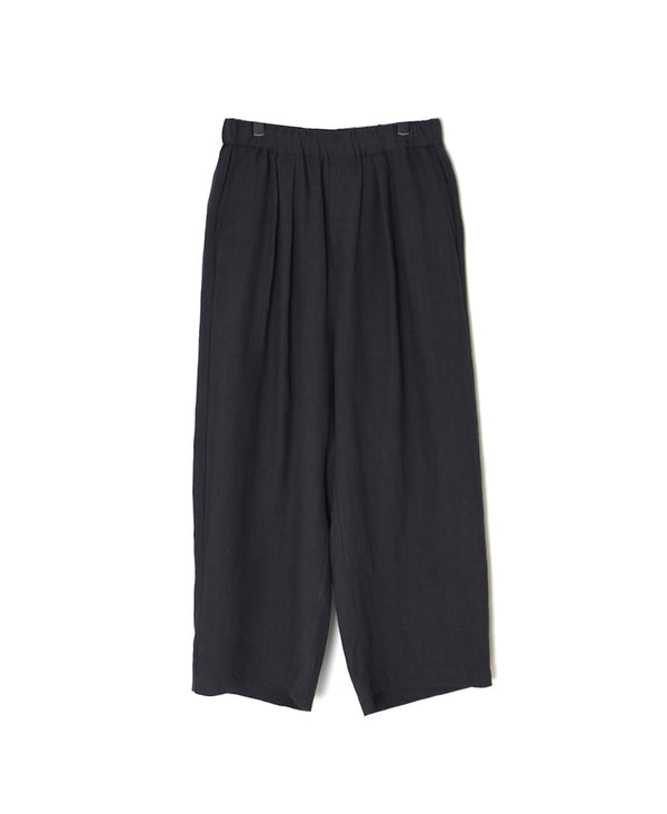GNMDS2502FL 40s FRENCH LINEN DYED CANVAS 2TUCK WIDE EASY PANTS