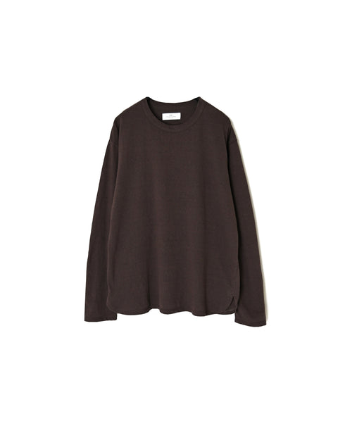 GNSL26511 COTTON SLUB SINGLE JERSEY CREW-NECK LONG/SL T-SHIRTS