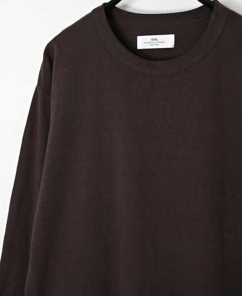 GNSL26511 COTTON SLUB SINGLE JERSEY CREW-NECK LONG/SL T-SHIRTS
