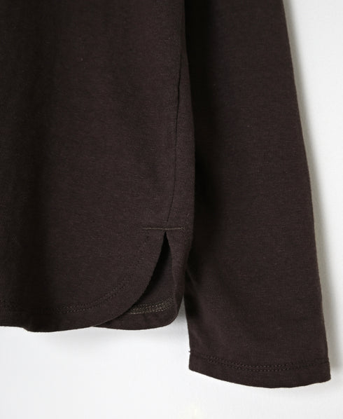 GNSL26511 COTTON SLUB SINGLE JERSEY CREW-NECK LONG/SL T-SHIRTS