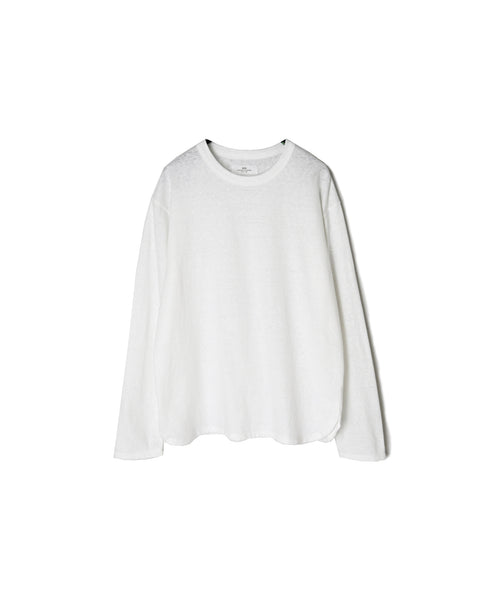 GNSL26511 COTTON SLUB SINGLE JERSEY CREW-NECK LONG/SL T-SHIRTS