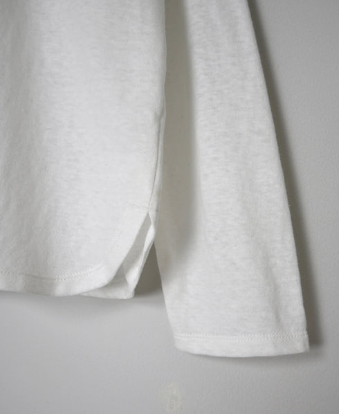 GNSL26511 COTTON SLUB SINGLE JERSEY CREW-NECK LONG/SL T-SHIRTS