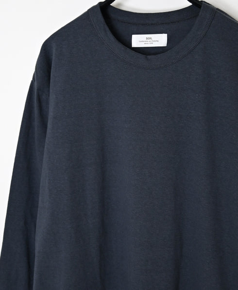 GNSL26511 COTTON SLUB SINGLE JERSEY CREW-NECK LONG/SL T-SHIRTS