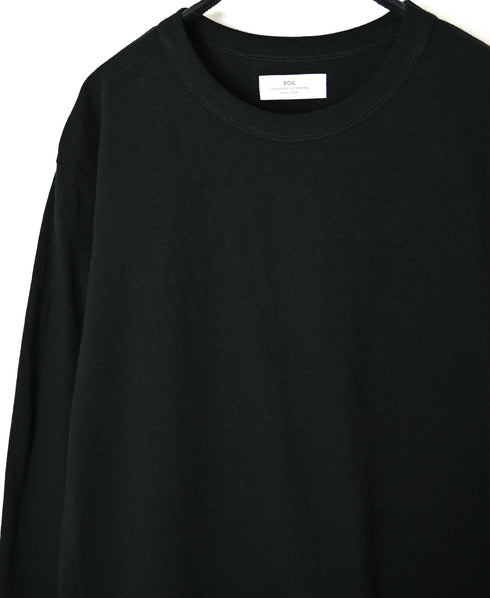 GNSL26511 COTTON SLUB SINGLE JERSEY CREW-NECK LONG/SL T-SHIRTS