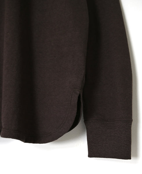 GNSL26512 COTTON SLUB SINGLE JERSEY CREW-NECK L/SL OVERSIZED T-SHIRTS