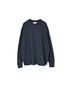 GNSL26512 COTTON SLUB SINGLE JERSEY CREW-NECK L/SL OVERSIZED T-SHIRTS