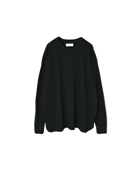 GNSL26512 COTTON SLUB SINGLE JERSEY CREW-NECK L/SL OVERSIZED T-SHIRTS