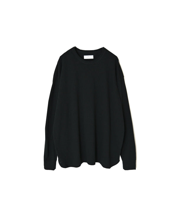GNSL26512 COTTON SLUB SINGLE JERSEY CREW-NECK L/SL OVERSIZED T-SHIRTS