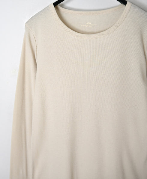 GNSL26522 40/1 COTTON TELECO CREW-NECK L/SL TEE