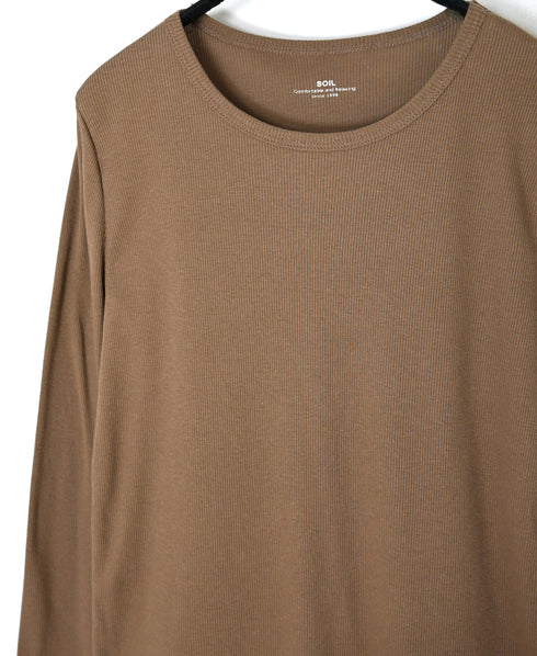 GNSL26522 40/1 COTTON TELECO CREW-NECK L/SL TEE