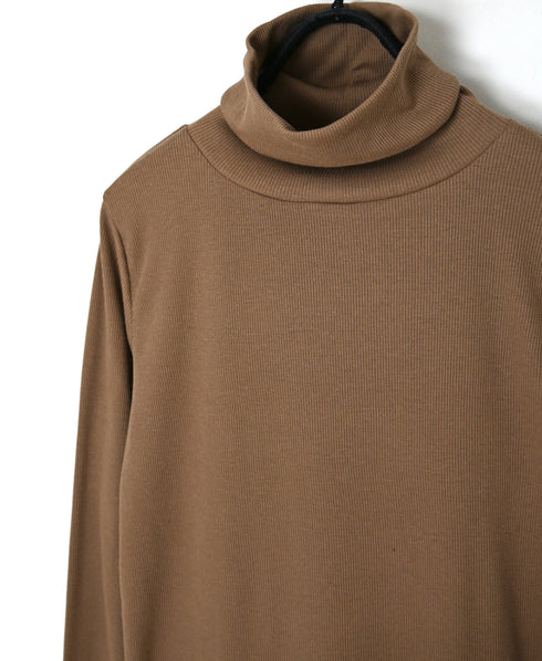 GNSL26521 40/1 COTTON TELECO TURTLE-NECK L/SL TEE