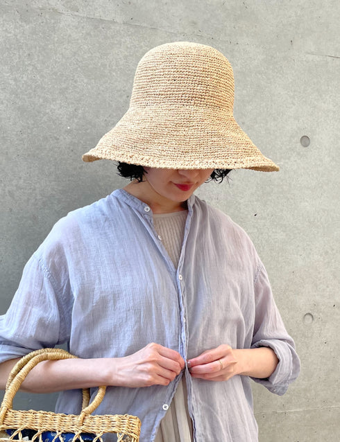 ANMDS2312 RAFFIA HAT BRIM 12cm