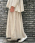NMDS26515D 80s ORGANIC VOILE STRIPE (OVERDYE) MINI PINTUCK FLARED SKIRT