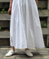 NMDS26523 60s ORGANIC CAMBRIC WITH EMB FRENCH/SL BACK OPENING DRESS