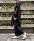 NMDS26524 60s ORGANIC CAMBRIC WITH EMB BANDED COLLAR MAXI SHIRT