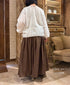 INMDS26705 TWILL COTTON KHADI PLAIN GATHERED SKIRT