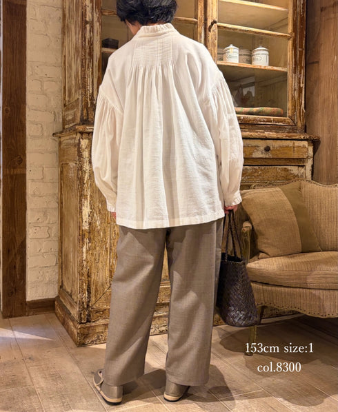 GNMDS2501WS WOOL SERGE 2TUCK TAPERED EASY PANTS