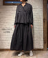 INMDS26705 TWILL COTTON KHADI PLAIN GATHERED SKIRT