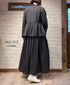 INMDS26705 TWILL COTTON KHADI PLAIN GATHERED SKIRT