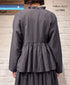 INMDS26701 TWILL COTTON KHADI PLAIN FRILL CACHE COEUR