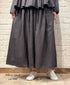 INMDS26705 TWILL COTTON KHADI PLAIN GATHERED SKIRT