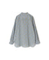 INAM2511FD COTTON FLOWER PRINT UTILITY BANDED COLLAR SHIRT