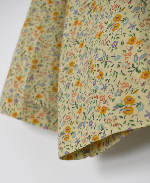 INAM2513FD COTTON FLOWER PRINT BOAT NECK SMOCK