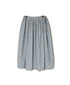 INAM2515FD COTTON FLOWER PRINT GATHERED EASY SKIRT WITH LINING