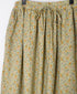 INAM2515FD COTTON FLOWER PRINT GATHERED EASY SKIRT WITH LINING