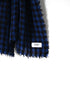 INAM2571 WOOL GINAGHAM CHECK STOLE 70x190cm