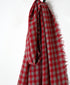 INAM2572 WOOL GINGHAM CHECK STOLE 35x178cm